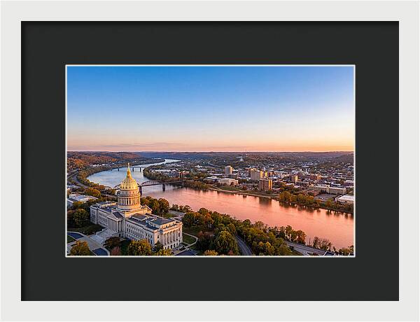 West Virginia State Capitol At Dusk