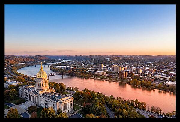 West Virginia State Capitol At Dusk