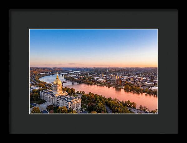 West Virginia State Capitol At Dusk