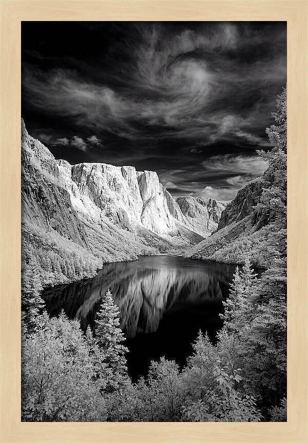 Western Brook Pond Fjord Reflection