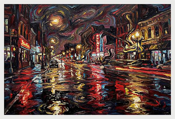 Wet Street Reflections