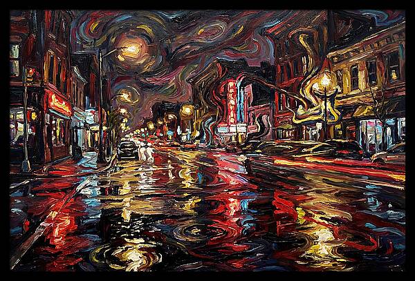 Wet Street Reflections