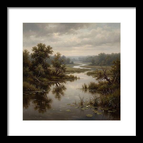 Wetland Serenity At Dusk