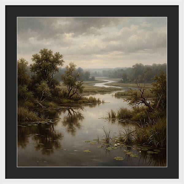 Wetland Serenity At Dusk
