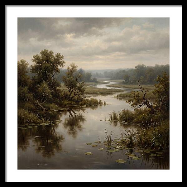 Wetland Serenity At Dusk
