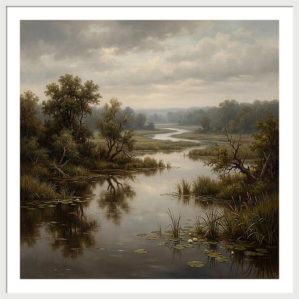 Wetland Serenity At Dusk