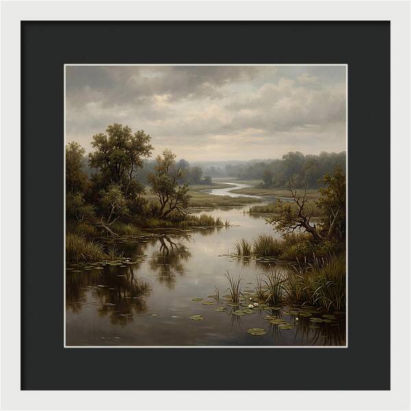 Wetland Serenity At Dusk
