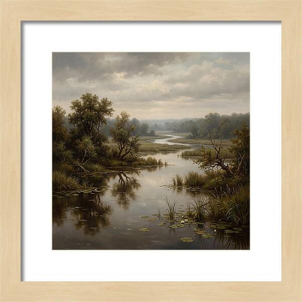 Wetland Serenity At Dusk