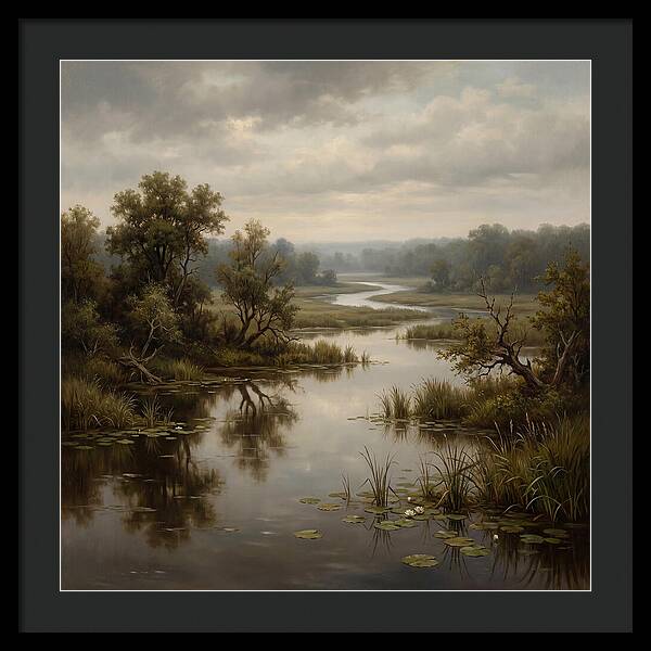 Wetland Serenity At Dusk