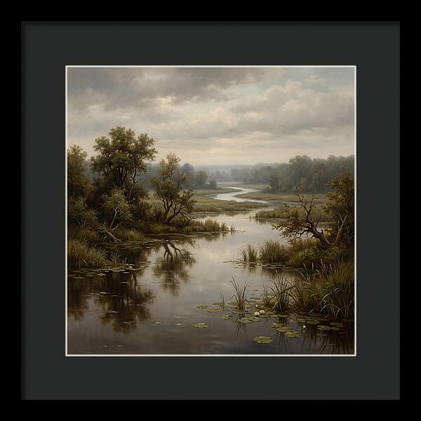 Wetland Serenity At Dusk