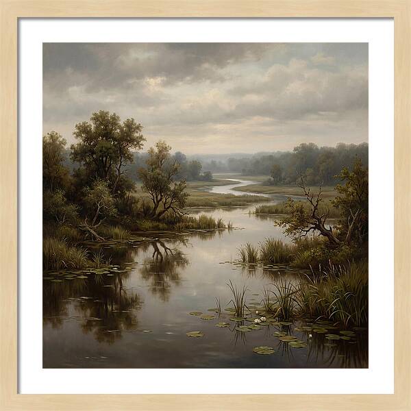 Wetland Serenity At Dusk