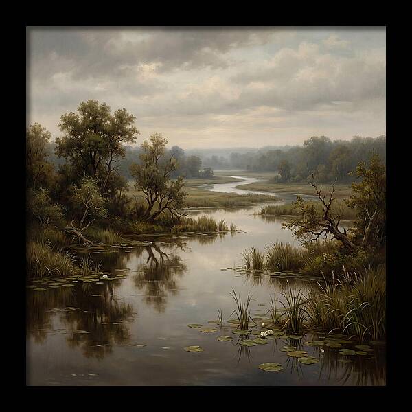 Wetland Serenity At Dusk