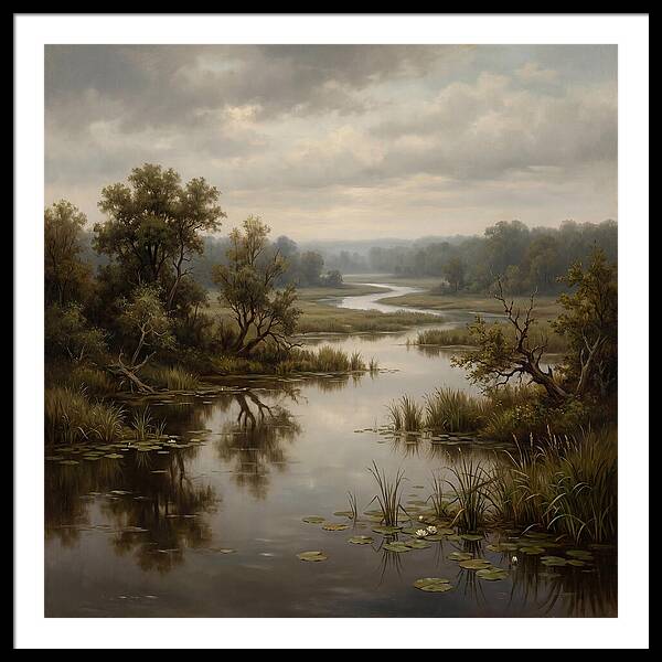 Wetland Serenity At Dusk