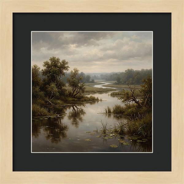 Wetland Serenity At Dusk
