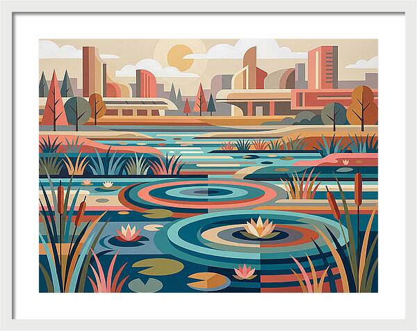 Wetland Serenity In Color