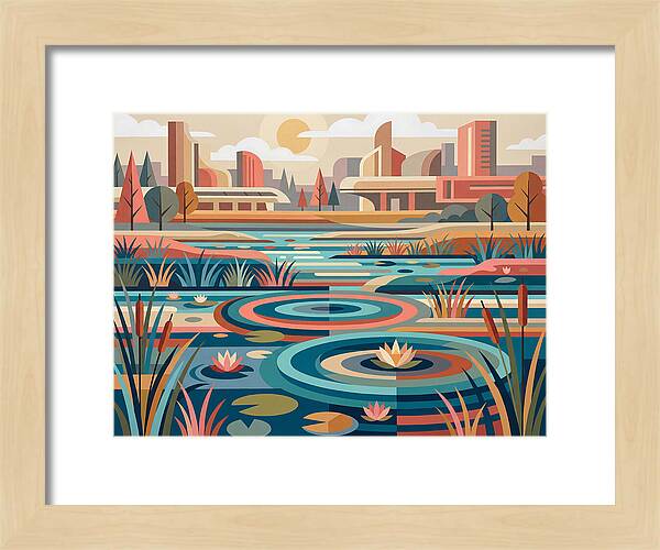 Wetland Serenity In Color