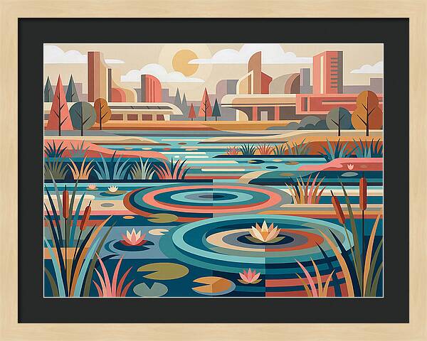 Wetland Serenity In Color