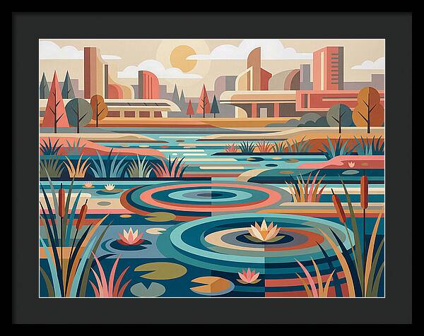 Wetland Serenity In Color