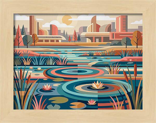 Wetland Serenity In Color