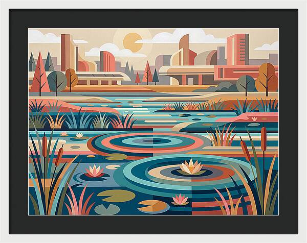 Wetland Serenity In Color