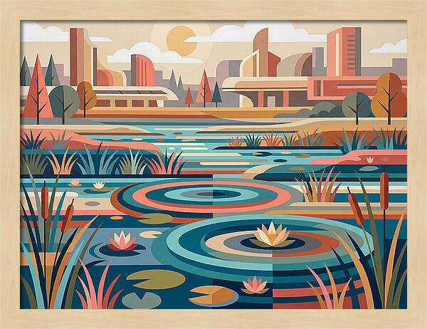 Wetland Serenity In Color