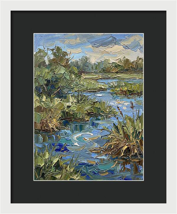 Wetland Serenity In Palette Knife