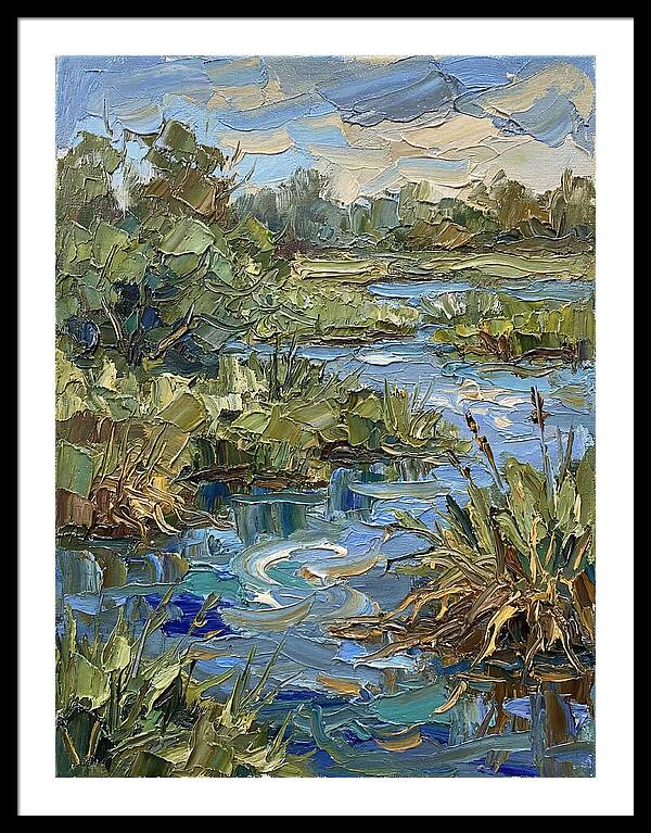 Wetland Serenity In Palette Knife