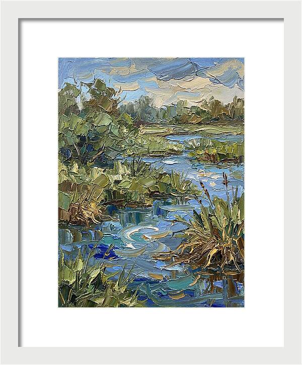 Wetland Serenity In Palette Knife