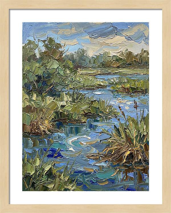 Wetland Serenity In Palette Knife