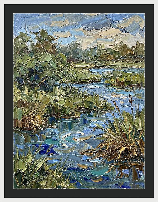 Wetland Serenity In Palette Knife