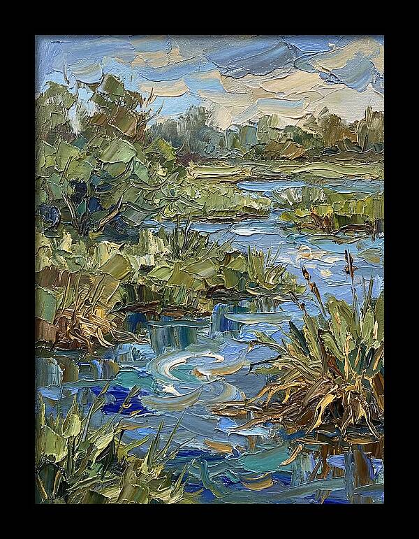 Wetland Serenity In Palette Knife