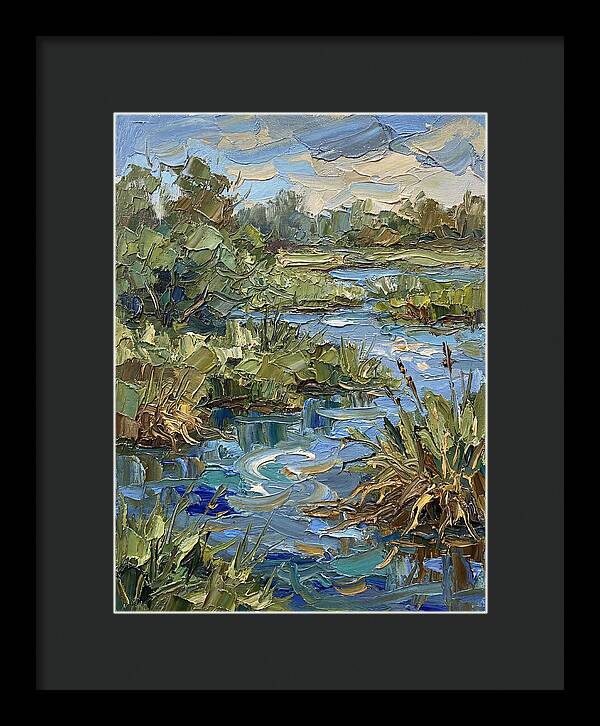 Wetland Serenity In Palette Knife