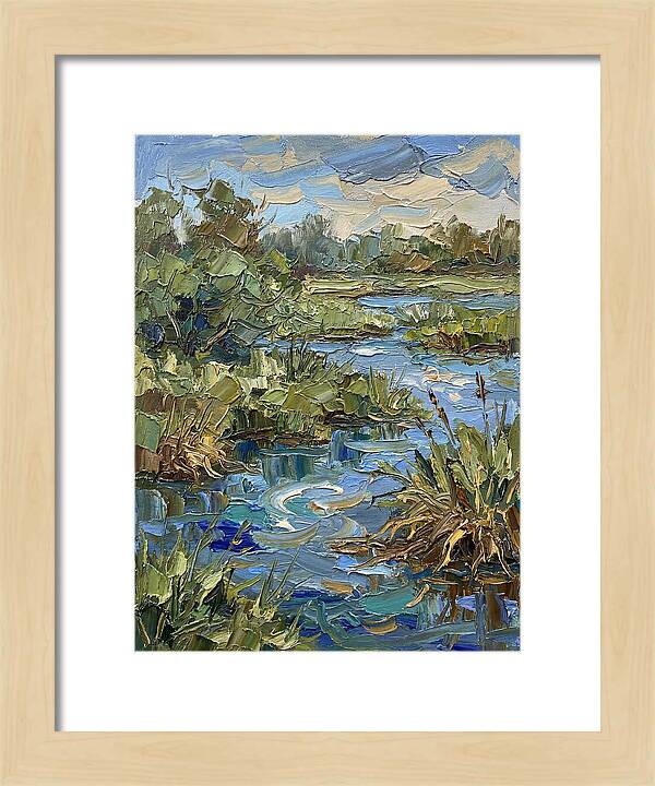Wetland Serenity In Palette Knife