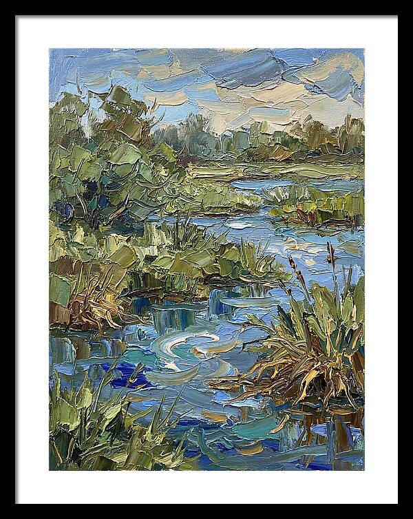 Wetland Serenity In Palette Knife