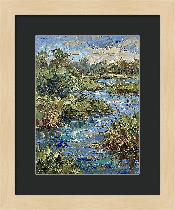 Wetland Serenity In Palette Knife