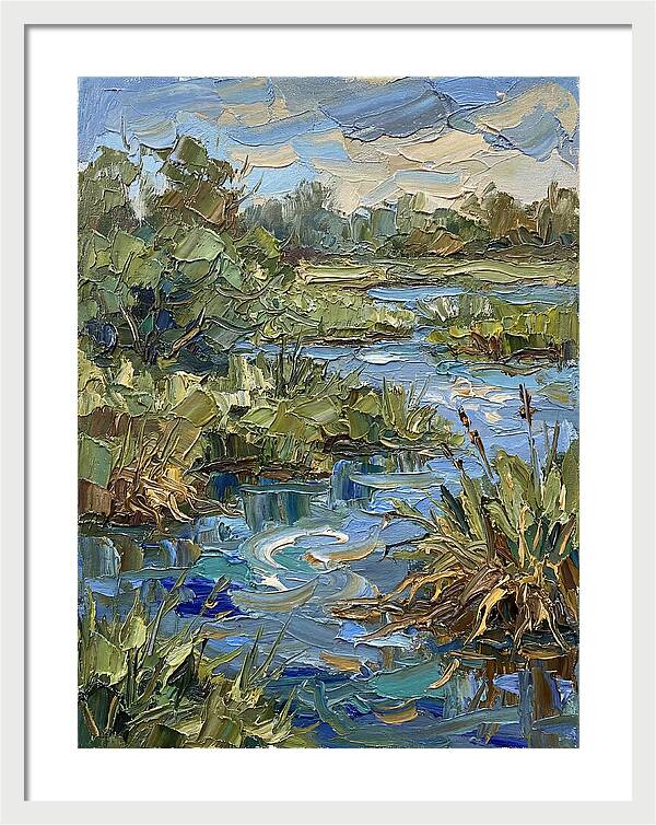 Wetland Serenity In Palette Knife
