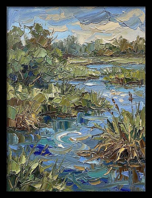 Wetland Serenity In Palette Knife