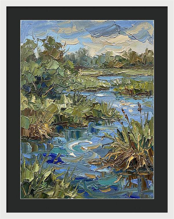 Wetland Serenity In Palette Knife
