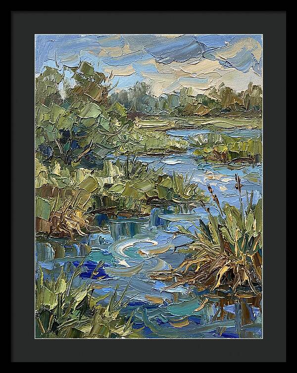 Wetland Serenity In Palette Knife
