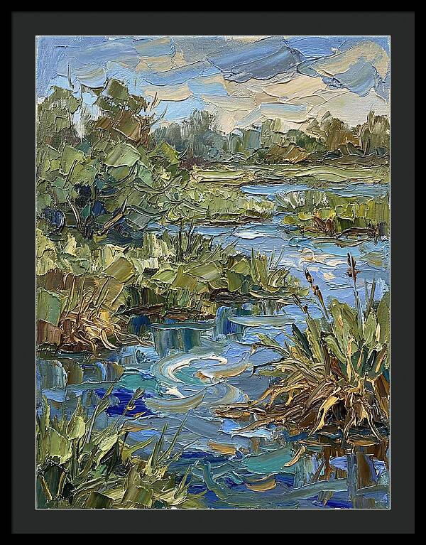 Wetland Serenity In Palette Knife