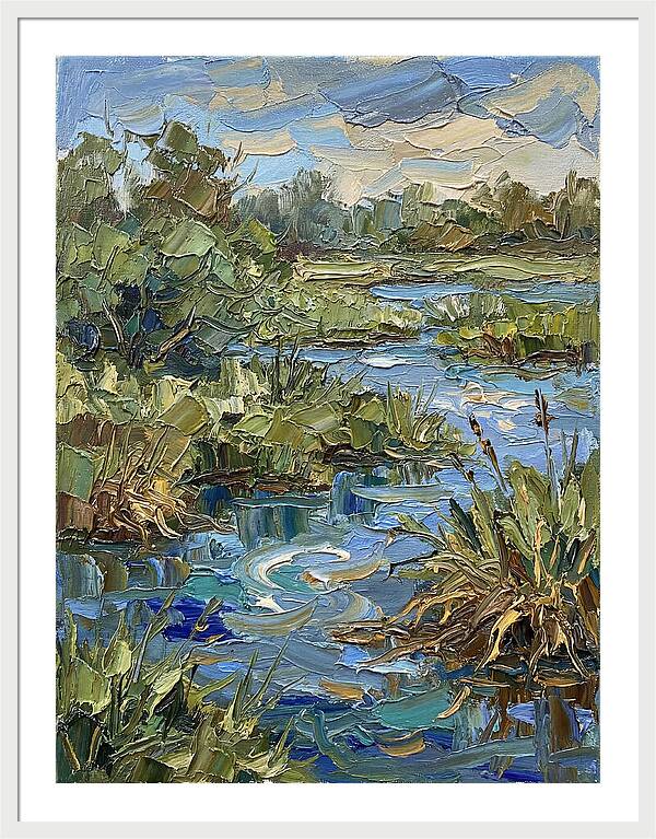 Wetland Serenity In Palette Knife