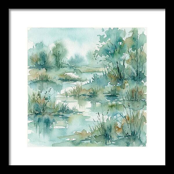 Wetland Serenity In Watercolor