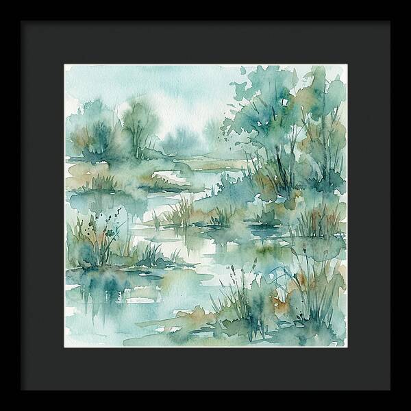 Wetland Serenity In Watercolor