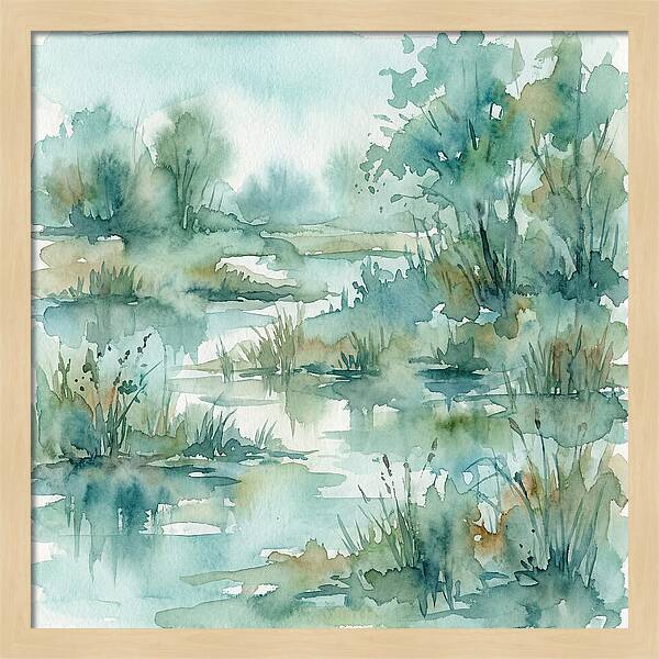 Wetland Serenity In Watercolor