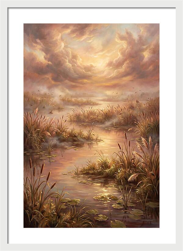 Wetlands At Dusk