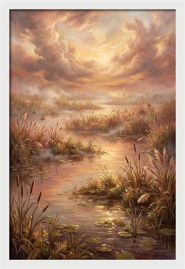 Wetlands At Dusk