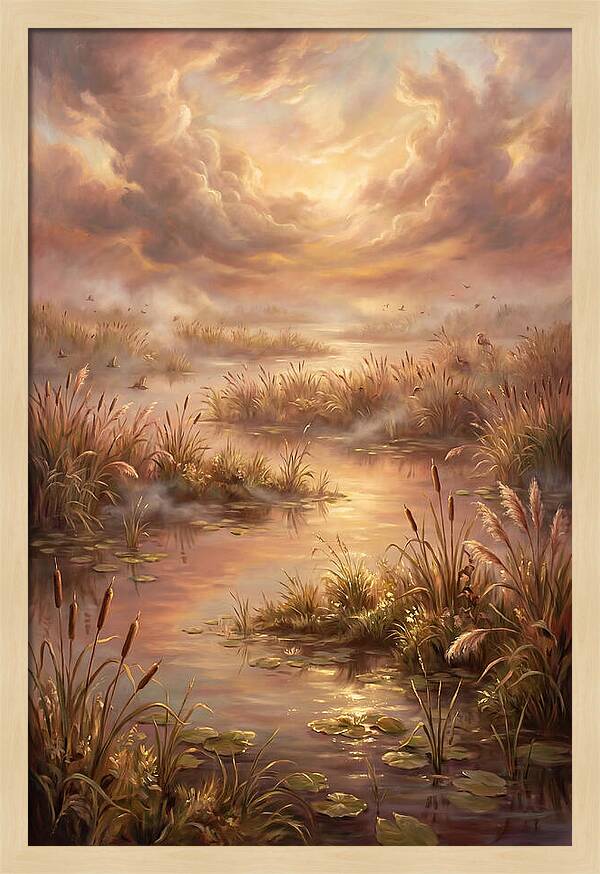 Wetlands At Dusk