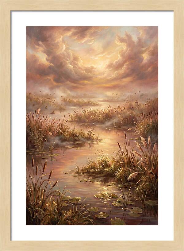 Wetlands At Dusk