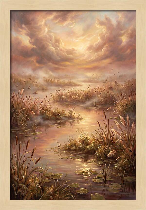 Wetlands At Dusk