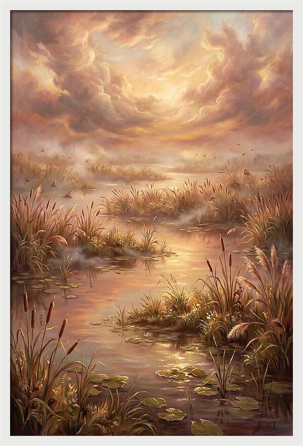 Wetlands At Dusk